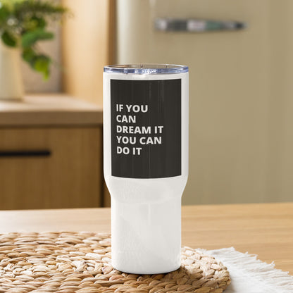 Travel mug with a handle