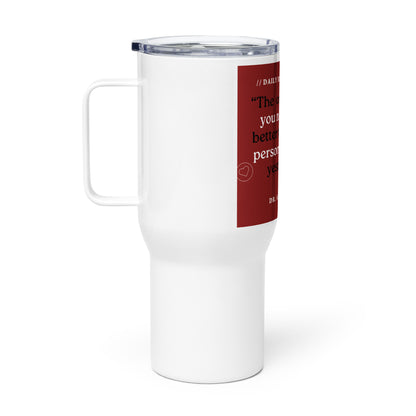 Travel mug with a handle