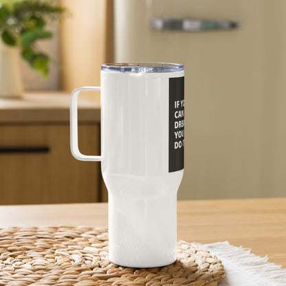 Travel mug with a handle